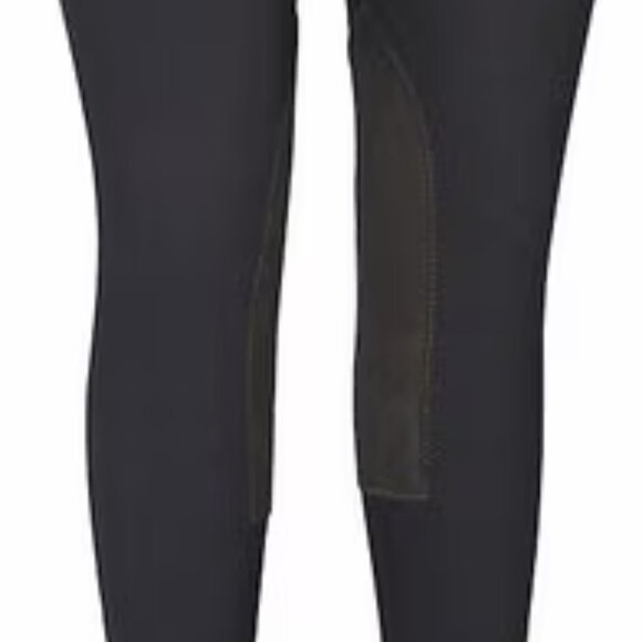 TuffRider Ladies Ribb Front Zip Knee Patch Breeches 28 - Picture 3 of 16